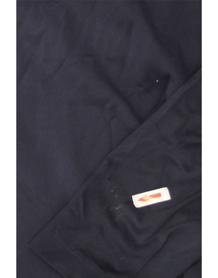 Nike Herren Dri Fit Pullover-Trainingsanzug-Oberteil, mittelgroß, Marineblau, Farbblock