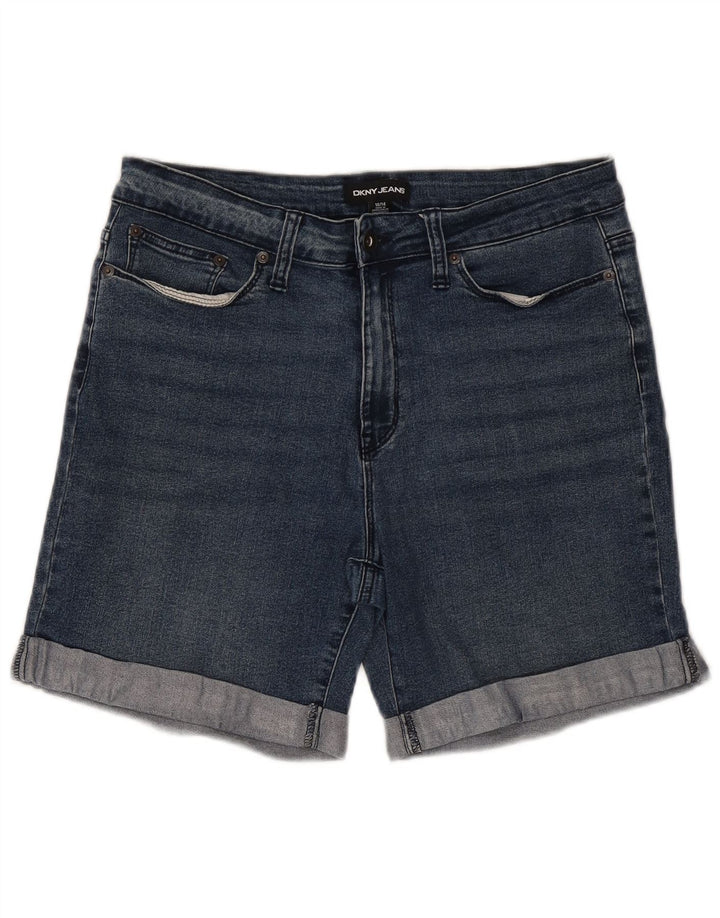 Dkny Damen Jeansshorts US 10 Large W30 Blaue Baumwolle