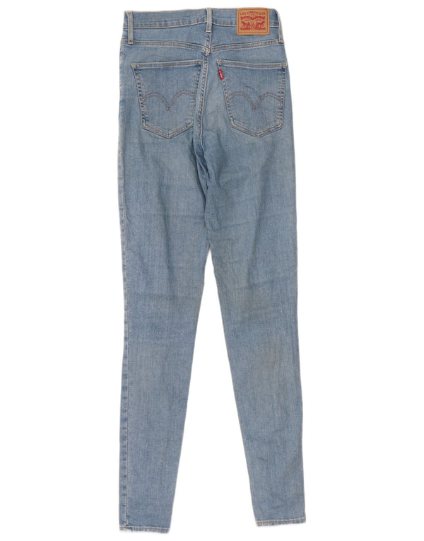 Levi's Damen Mile High Super Skinny Jeans W27 L31 Blaue Baumwolle