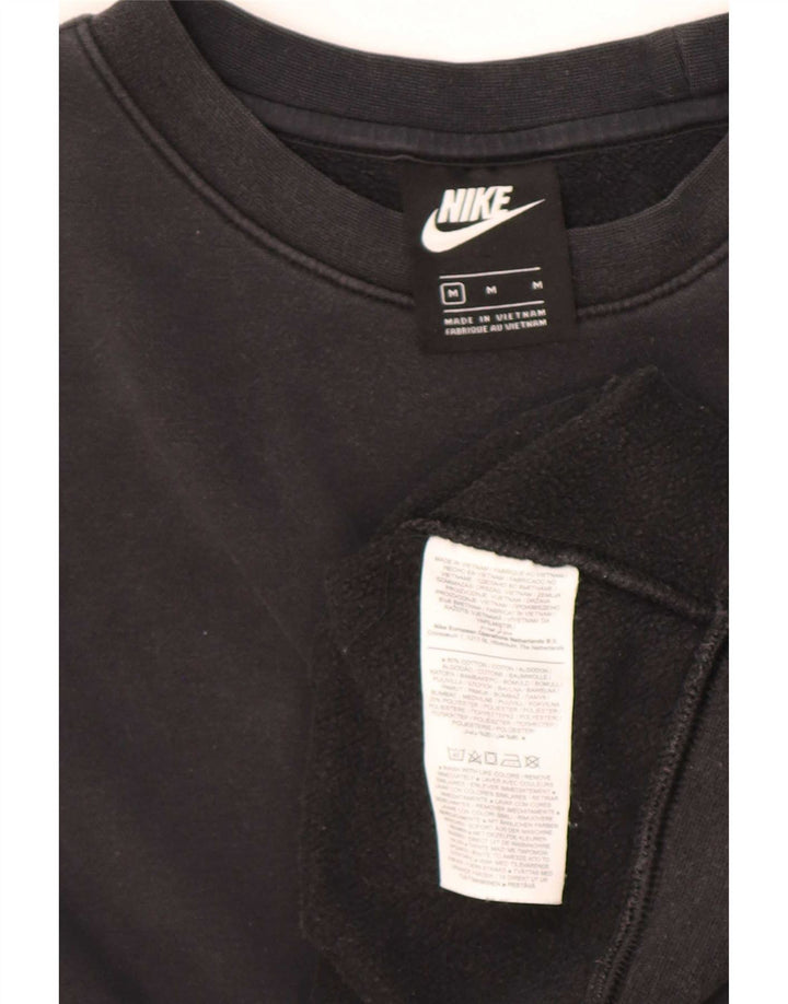 Nike Herren-Sweatshirt mit lockerer Passform, mittelschwarze Baumwolle