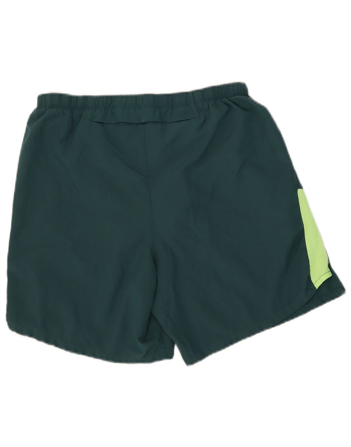 Nike Herren Dri Fit Grafik-Sportshorts, groß, grünes Farbblock-Polyester