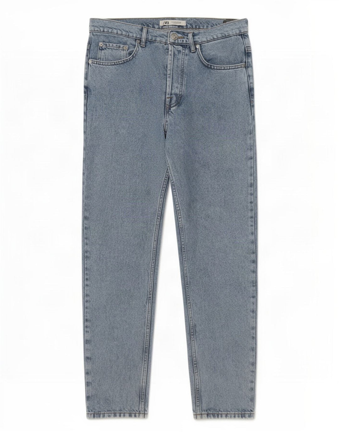 Zara Herren Tapered Jeans EU 40 Medium W31 L30 Blau