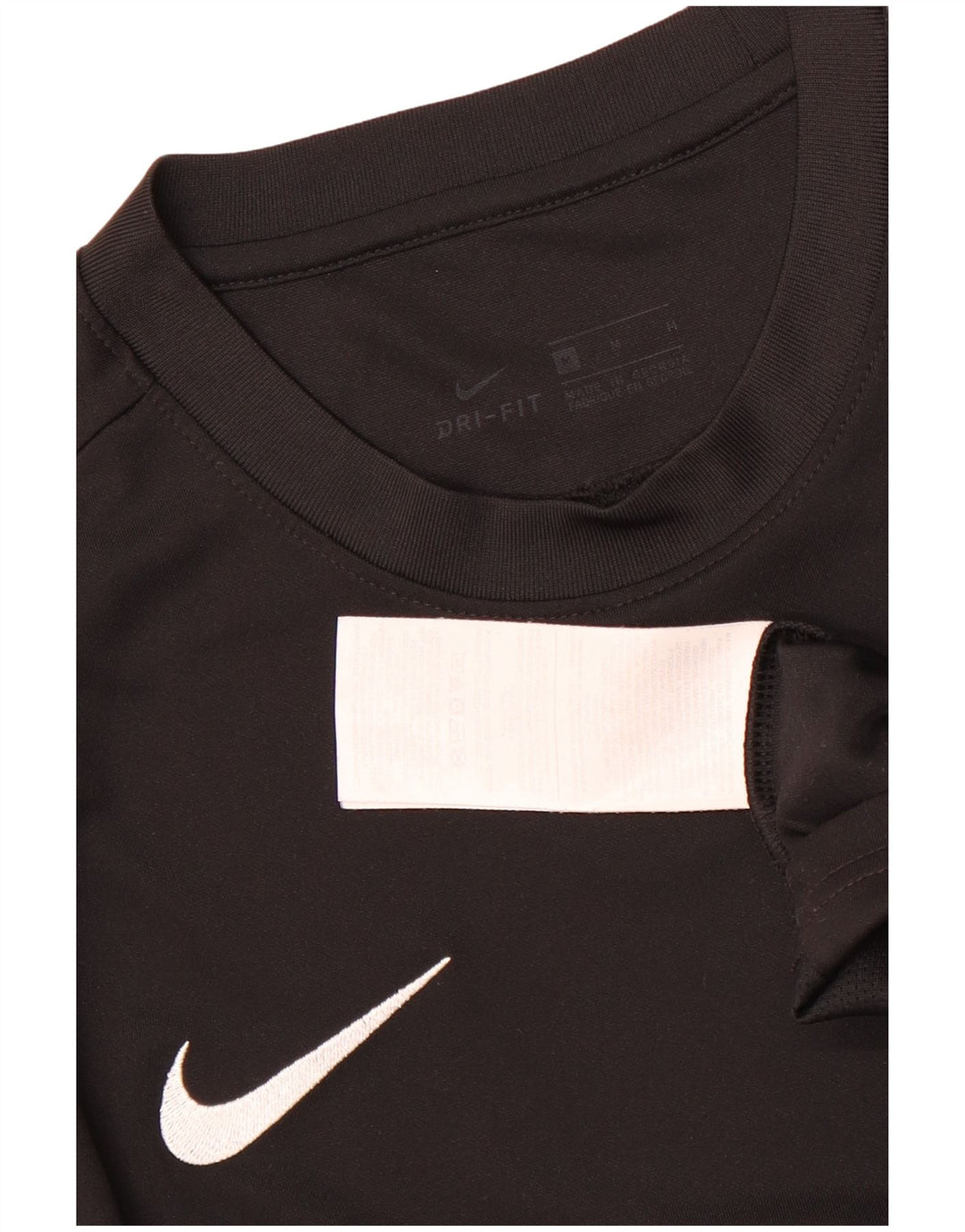 Nike Herren Dri Fit T-Shirt Top Medium Schwarz Polyester