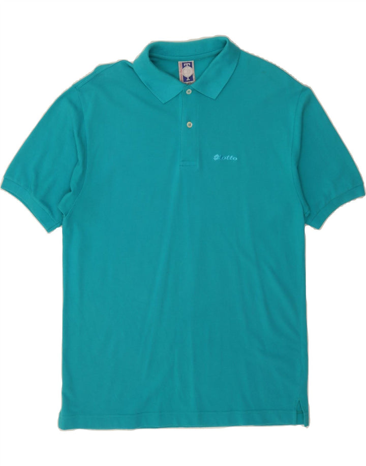 LOTTO Mens Polo Shirt Large Blue Vintage Lotto and Second-Hand Lotto from Messina Hembry 