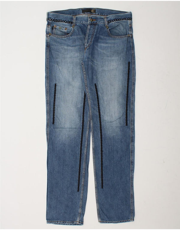 JUST CAVALLI Herren Ittierre Straight Jeans IT 52 XL W38 L36 Blaue Baumwolle