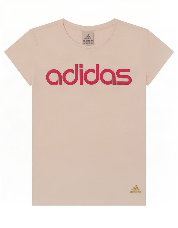 Adidas Damen Grafik T-Shirt Top UK 10 Small Off White