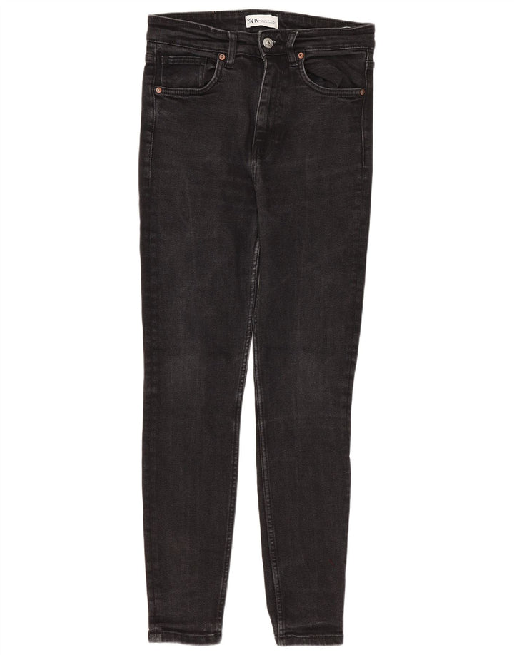 Zara Damen Skinny Jeans EU 40 Medium W30 L26 Schwarz