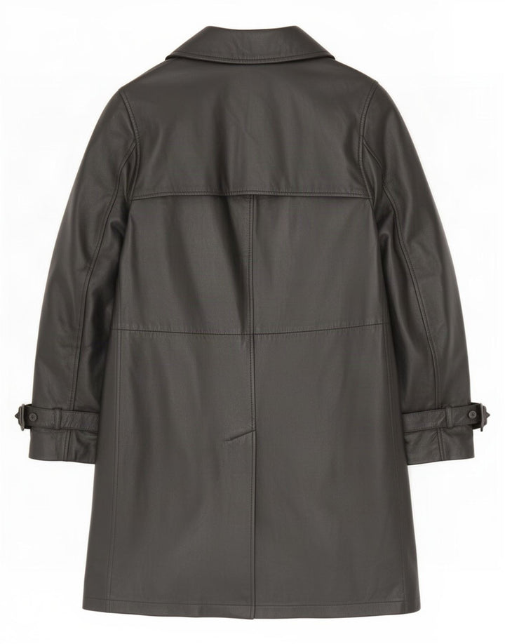 Conbipel Damen Free Heron Ledermantel IT 46 Large Schwarz