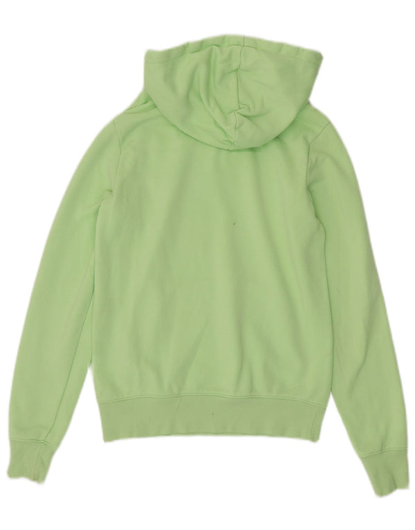 Champion Womens Graphic Hoodie Pullover UK 10 Small Grüne Baumwolle