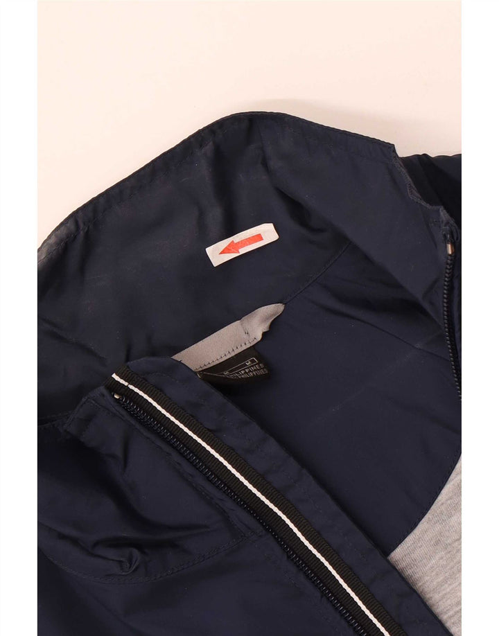 Nike Herren Regenjacke UK 38 Medium Marineblau Nylon