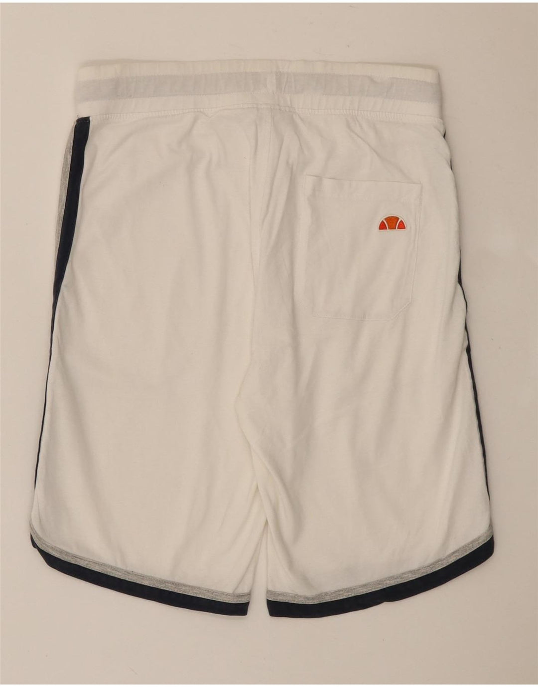 Ellesse Herren Graphic Sport Shorts Mittelweiße Colourblock-Baumwolle