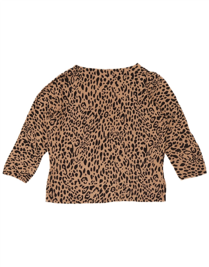 Marks & Spencer Damen Crop Crew Neck Pullover Pullover UK 12 Mittelbraun