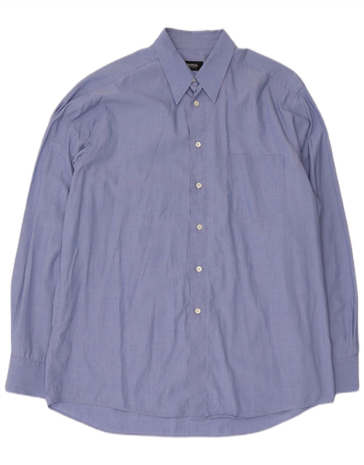 Hugo Boss Herrenhemd Größe 41 Large Blau