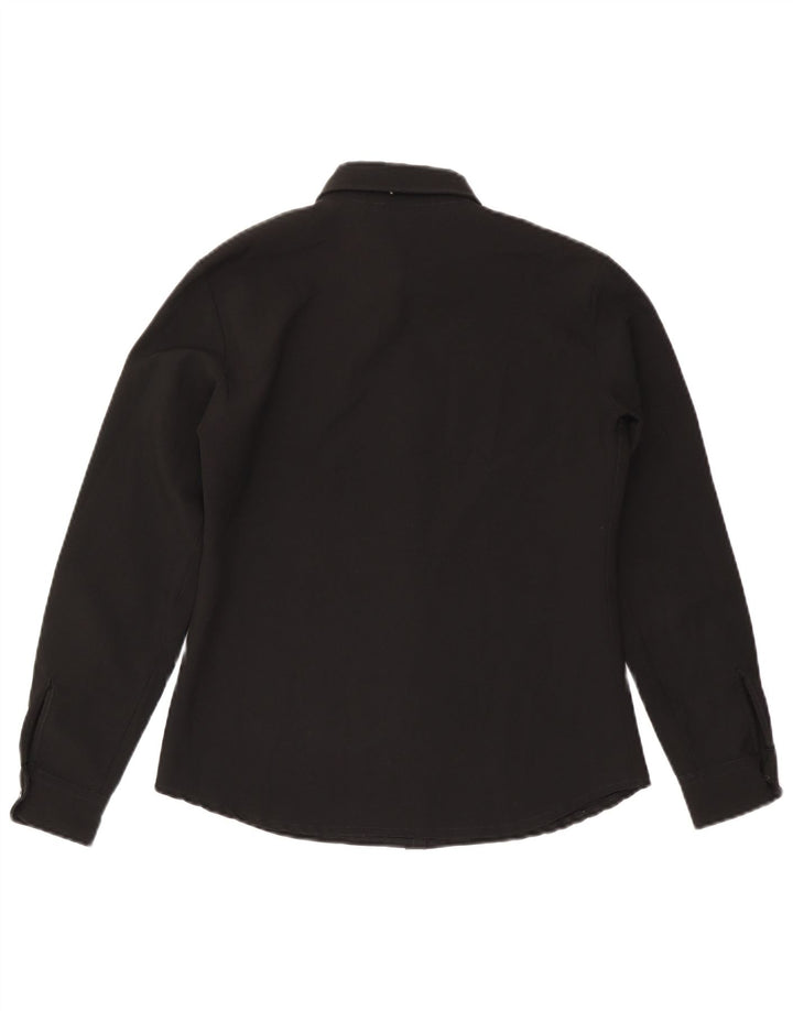 Benetton Damen-Hemd UK 14 Medium Schwarz