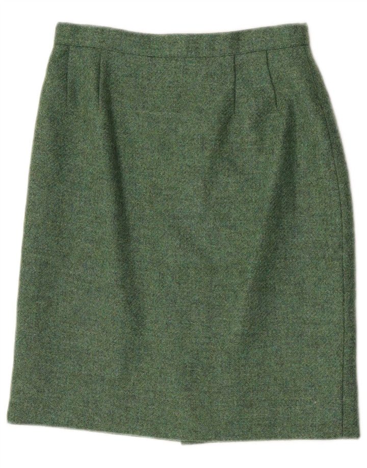 Luisa Spagnoli Damen Bleistiftrock IT 42 Medium W27 Grünes Acetat