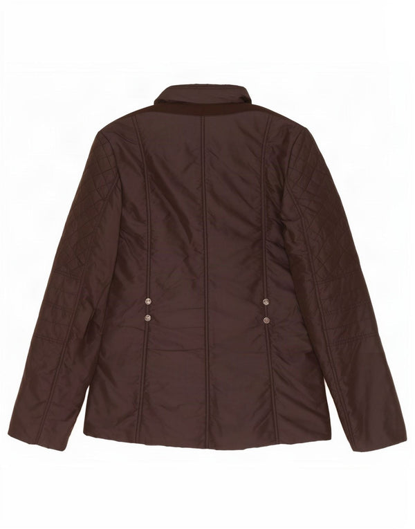 Geox Womens Respira übergroße Steppjacke UK 10 Small Braun Polyamid