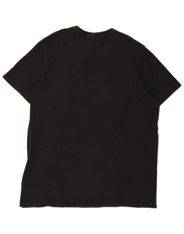 Adidas Herren Grafik T-Shirt Top XL Schwarz Baumwolle