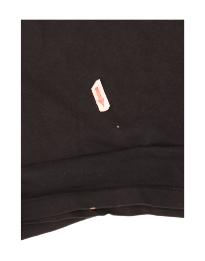 The North Face Damen T-Shirt Top UK 14 Mittelschwarze Baumwolle
