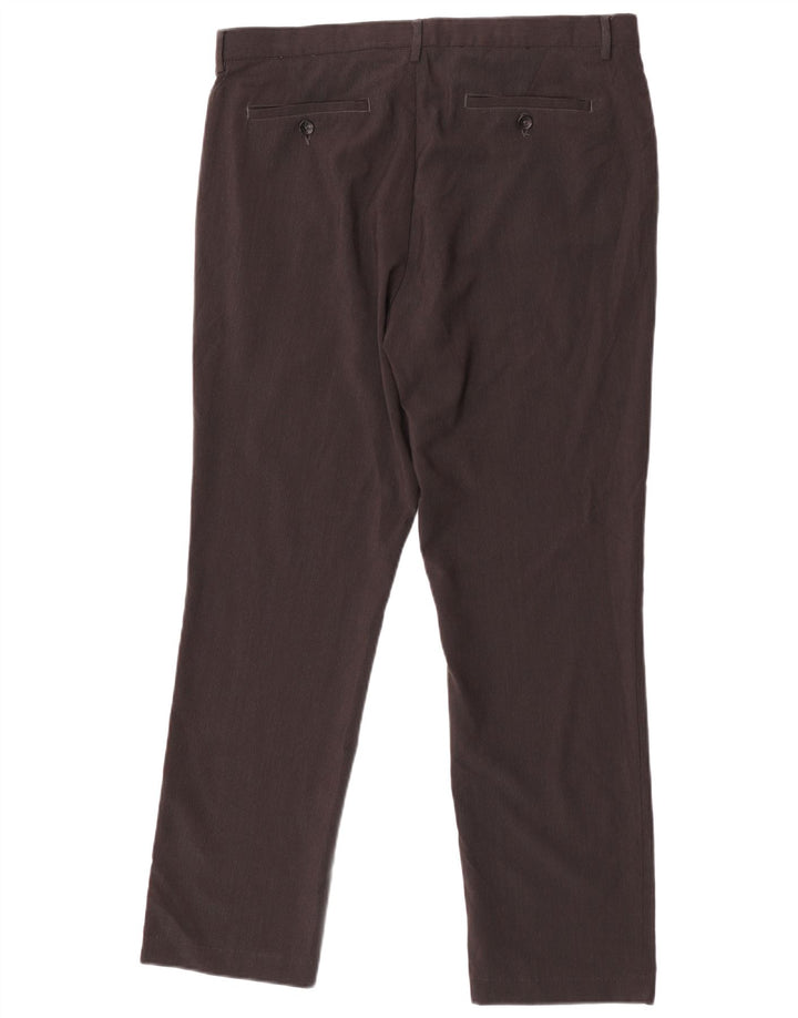 Calvin Klein Herren-Anzughose, gerade, W35, L30, braun, Polyester