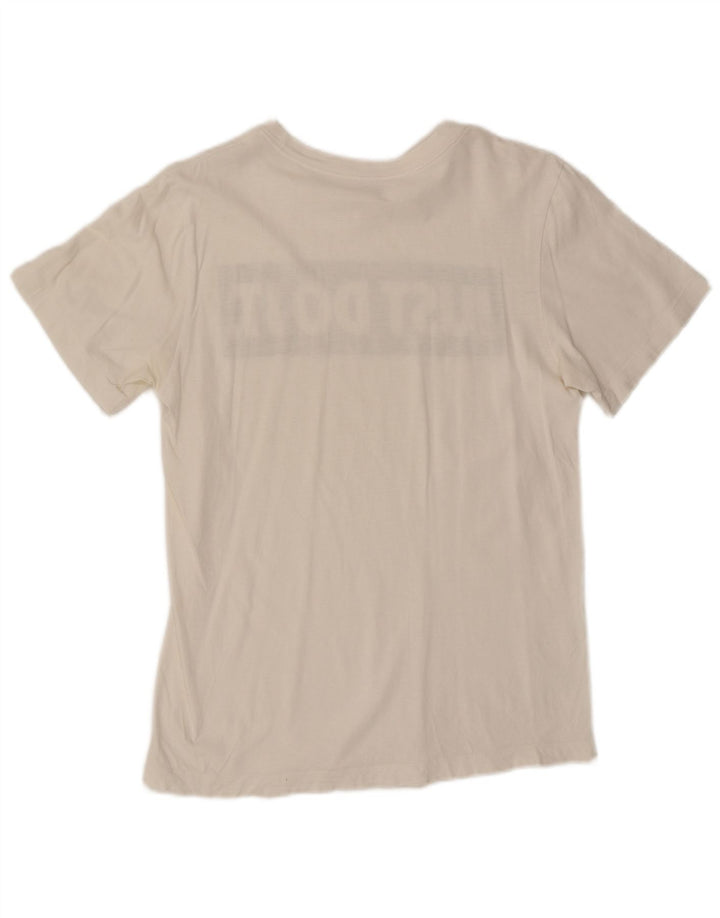 Nike Herren-T-Shirt mit Grafik, Größe S, weiße Baumwolle
