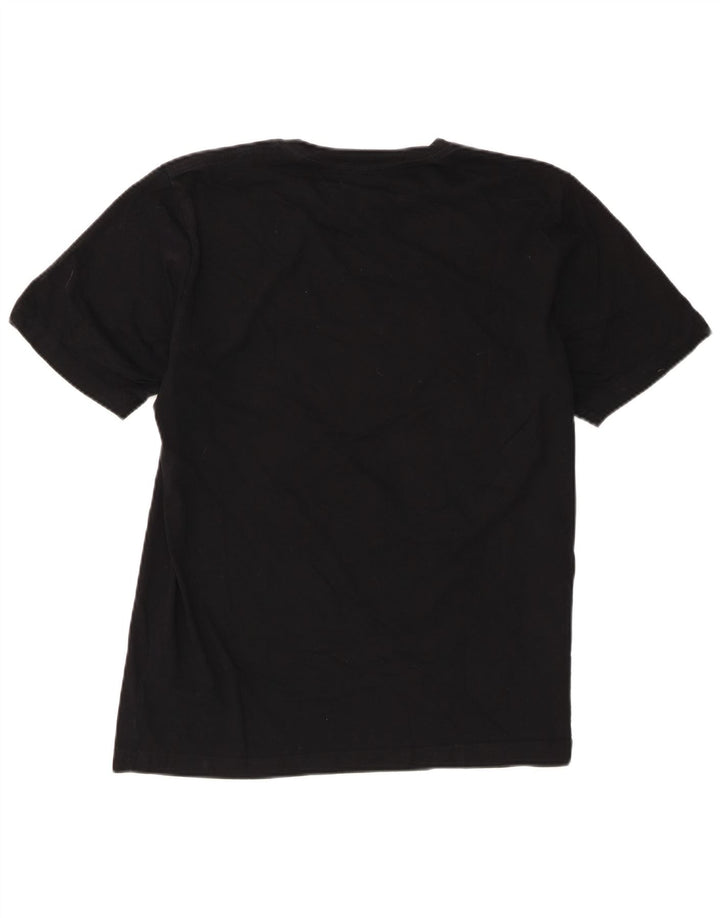 Diesel Herren-T-Shirt mit Grafik, groß, aus schwarzer Baumwolle