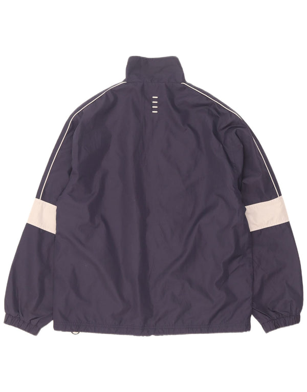 Fila Herren Regenjacke UK 38 Medium Marineblau Colourblock Polyester