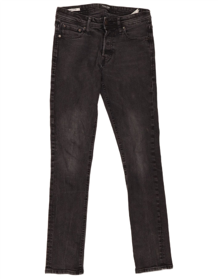 Jack & Jones Herren GLENN Slim Jeans W30 L31 Graue Baumwolle