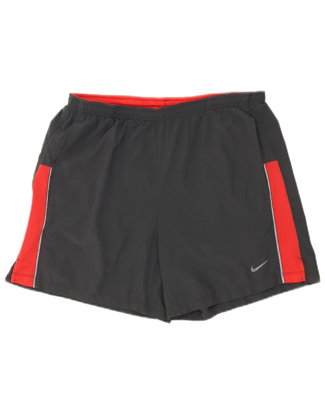 Nike Herren Dri Fit Sportshorts Mittelgraues Colourblock-Polyester
