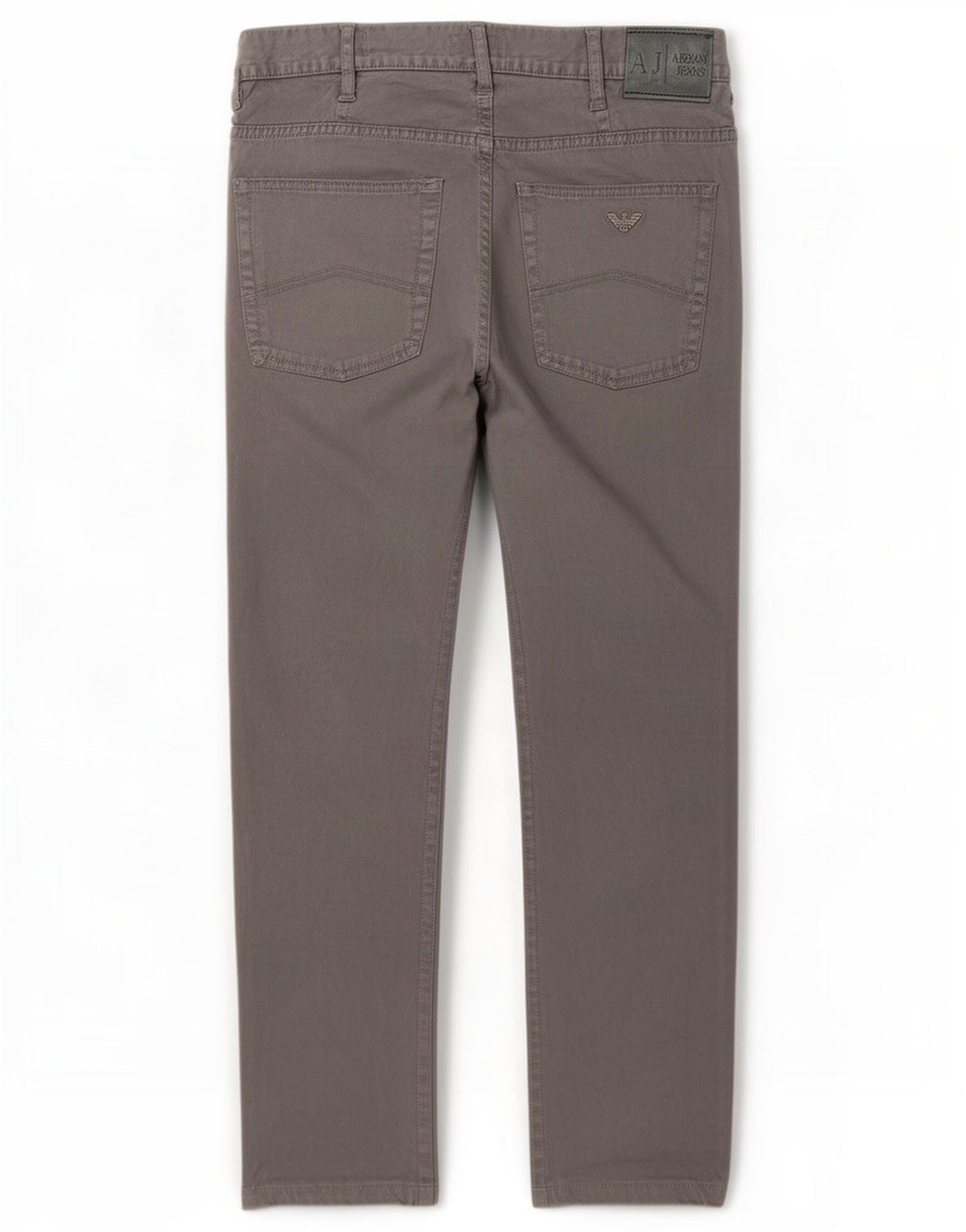 Armani Herren-Freizeithose mit normaler Passform, W34, L28, graue Baumwolle