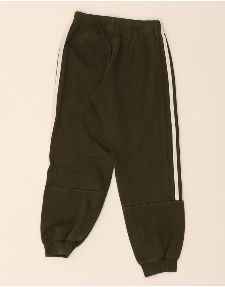ADIDAS Boys Tracksuit Trousers Joggers 7-8 Years Khaki Vintage Adidas and Second-Hand Adidas from Messina Hembry 