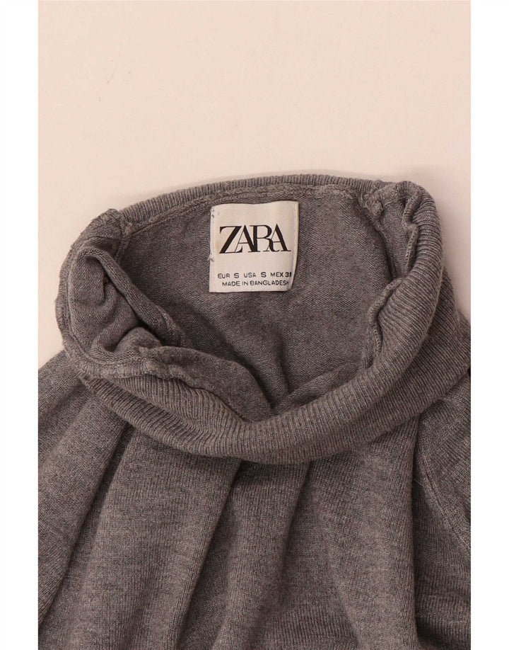 Rollkragenpullover für Herren von Zara, Größe S, Grau