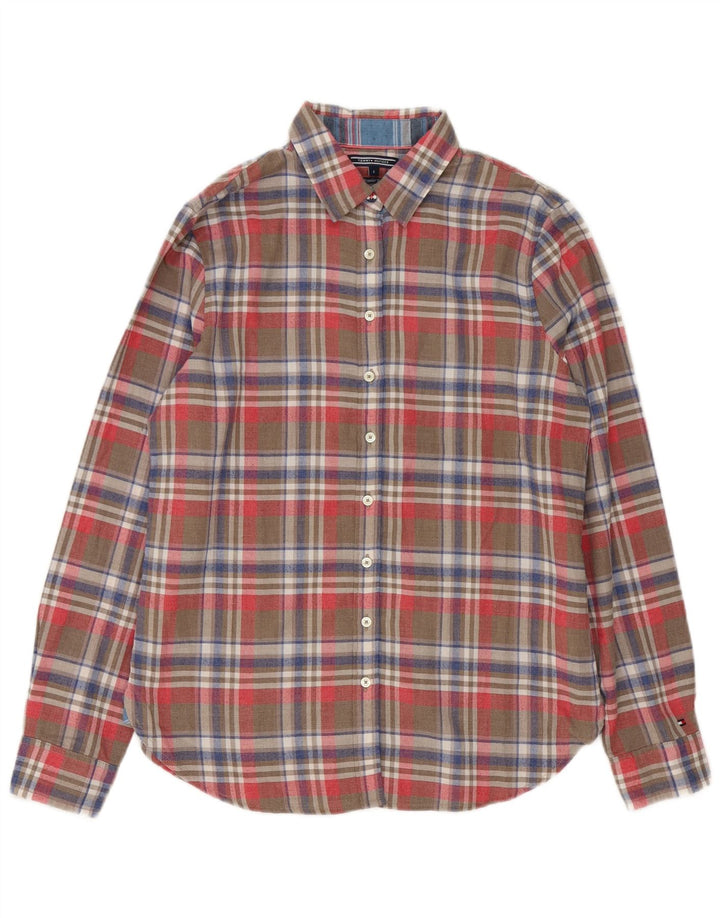 Tommy Hilfiger Damen Flanellhemd US 8 Medium Mehrfarbig kariert