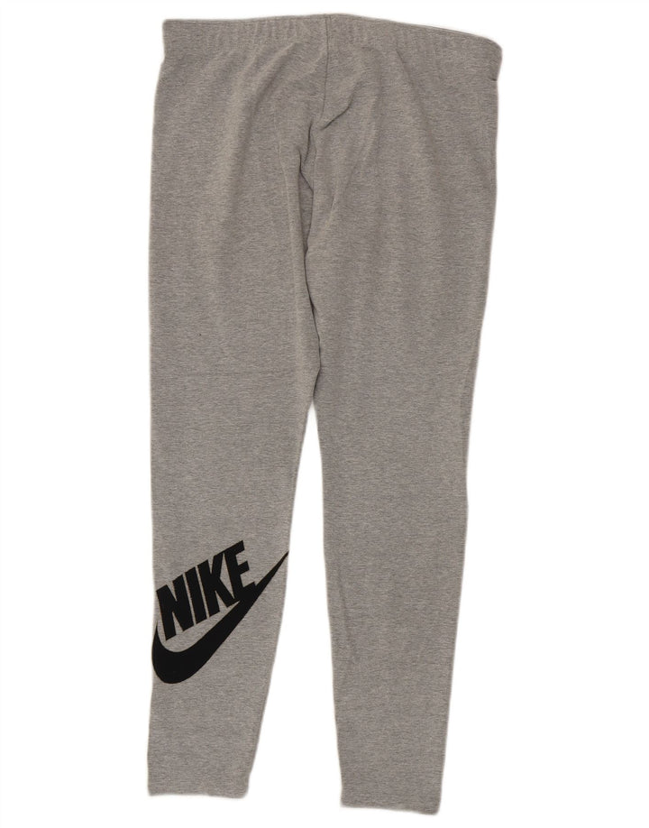 NIKE Damen Graphic Leggings UK 14 Large Grau