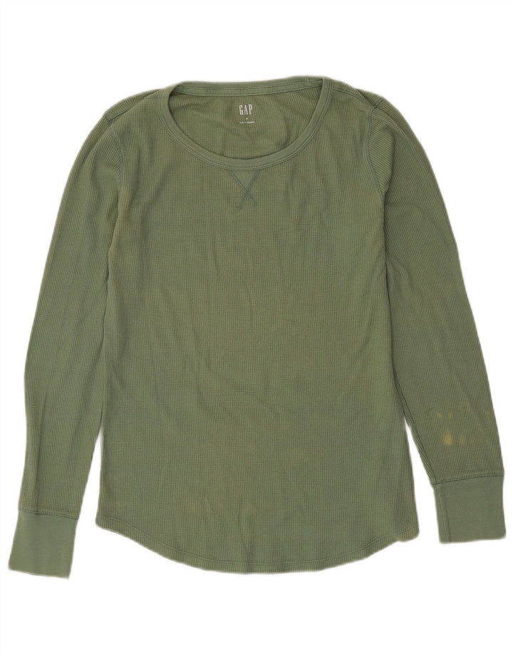 GAP Damen Top Langarm UK 12 Mittelgrün