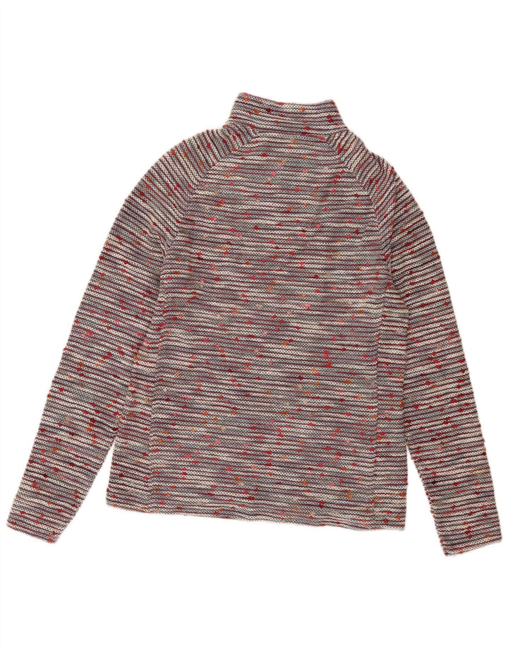 Weird Fish Damen-Pullover mit Reißverschluss am Hals, Gr. 12, mittelmehrfarbig