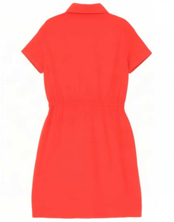 Marks & Spencer Damen Pullover-Hemdkleid UK 12 Mittelrote Viskose