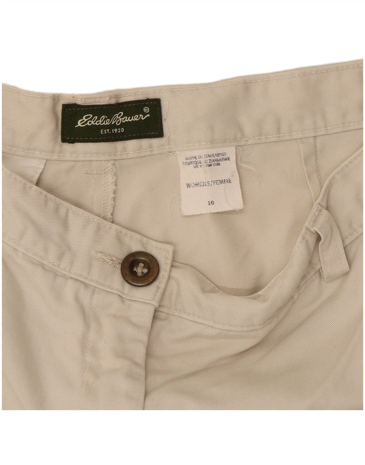 Eddie Bauer Damen Chinoshorts US 10 Large W30 Weiß