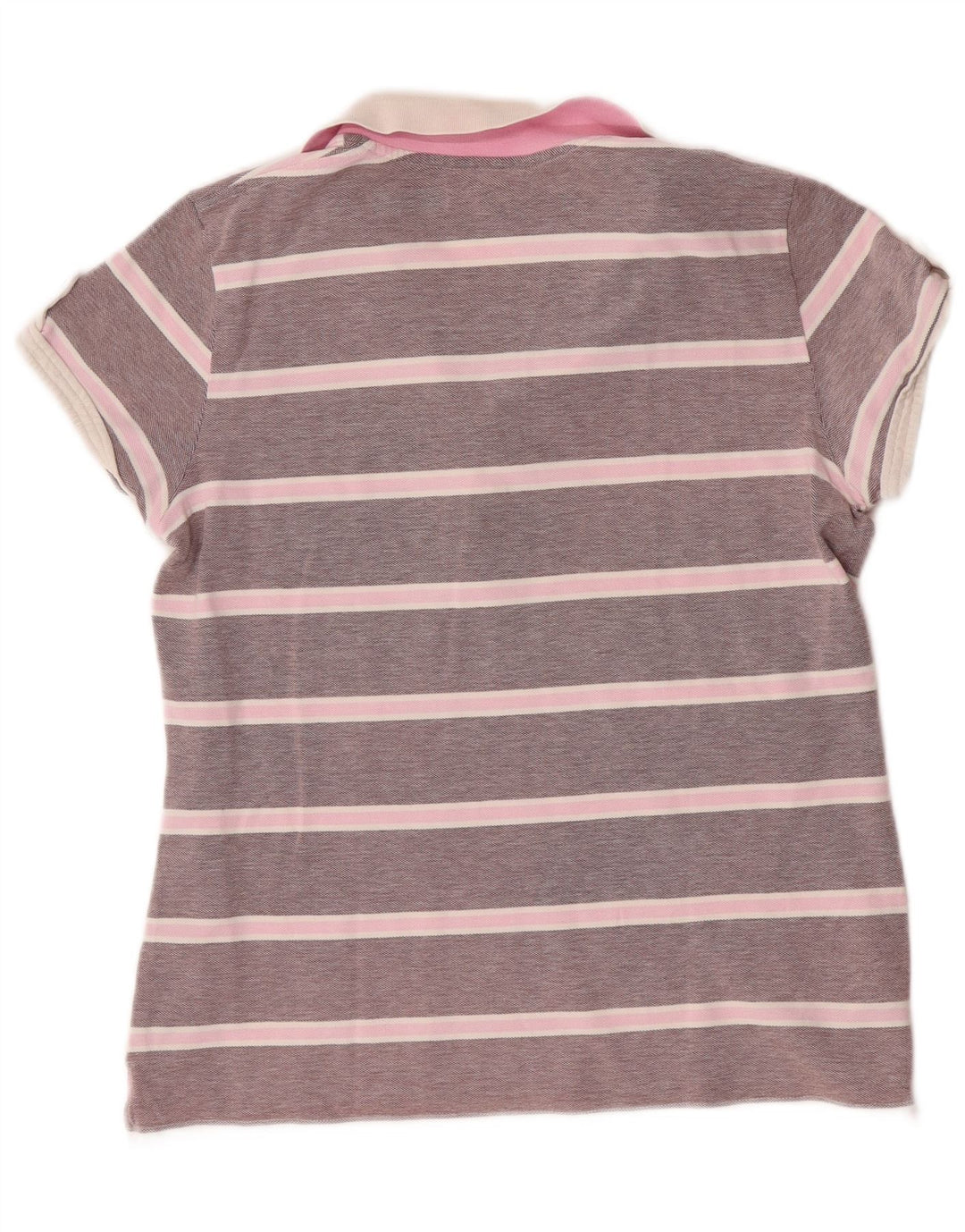 Gant Damen-Poloshirt mit normaler Passform, UK 20 2XL, grau gestreift, Baumwolle, klassisch