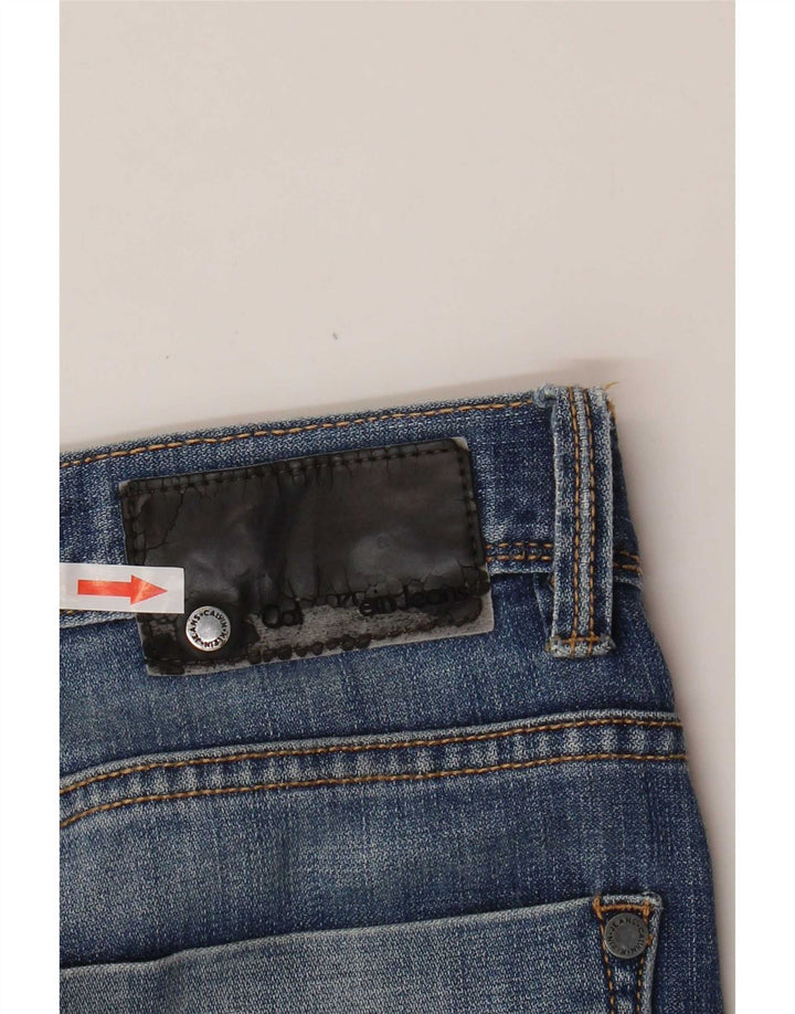 Calvin Klein Herren Straight Jeans W31 L30 Blaue Baumwolle