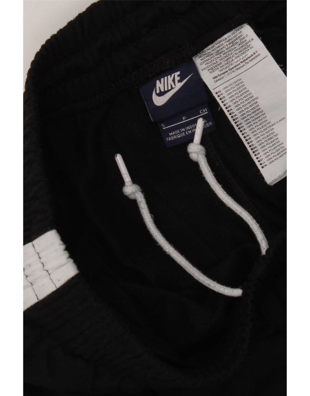 Nike Herren-Trainingshose, Größe S, Schwarz, Colourblock-Polyester