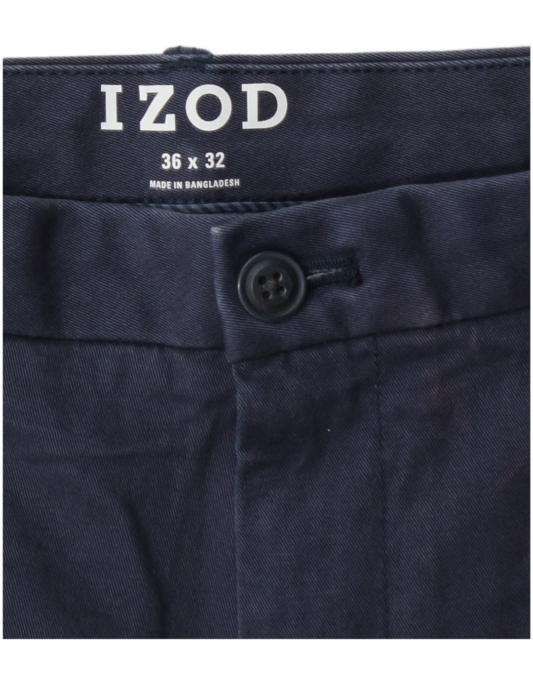 IZOD Gerade Chino-Hose für Herren, W36, L32, Marineblau, Baumwolle