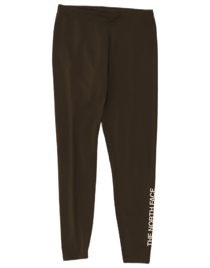 The North Face Womens Graphic Leggings UK 12 Medium Khaki