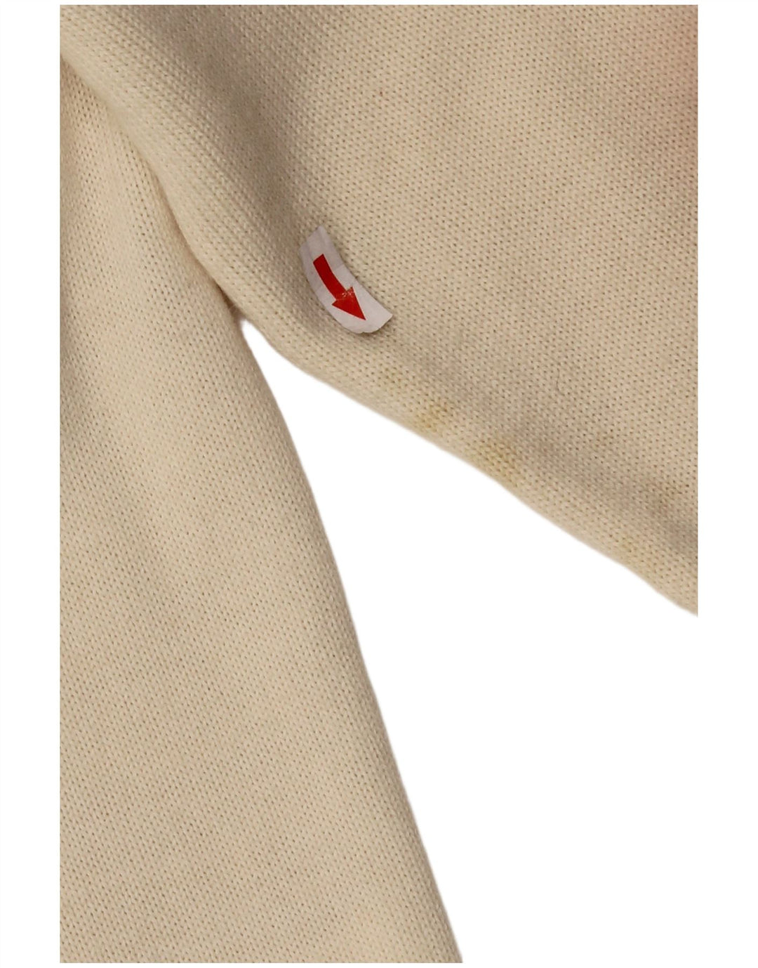 CIRO ESPOSITO Damen Strickhemdbluse UK 14 Große cremefarbene Wolle