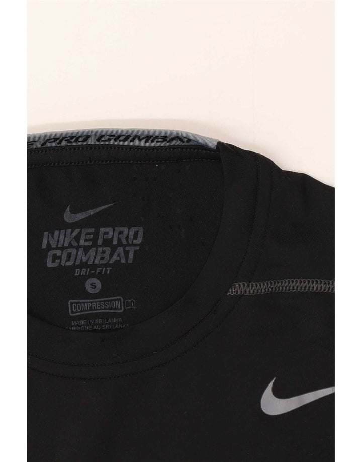 Nike Herren Dri Fit T-Shirt Top Small Schwarz