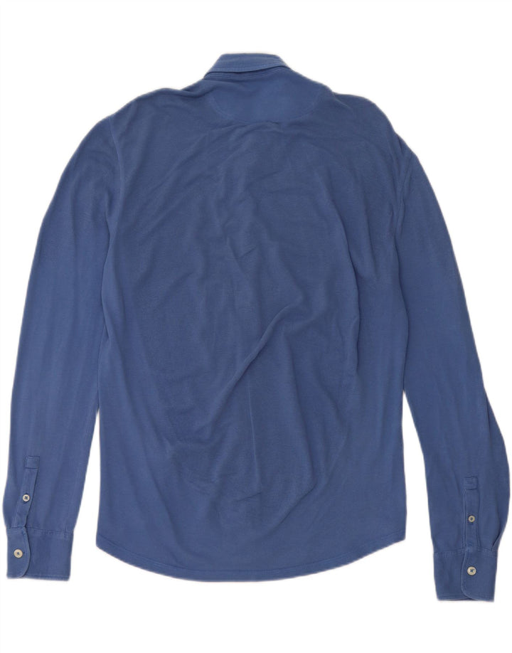 Brooksfield Herren Slim Fit Hemd IT 46 Small Blau Baumwolle