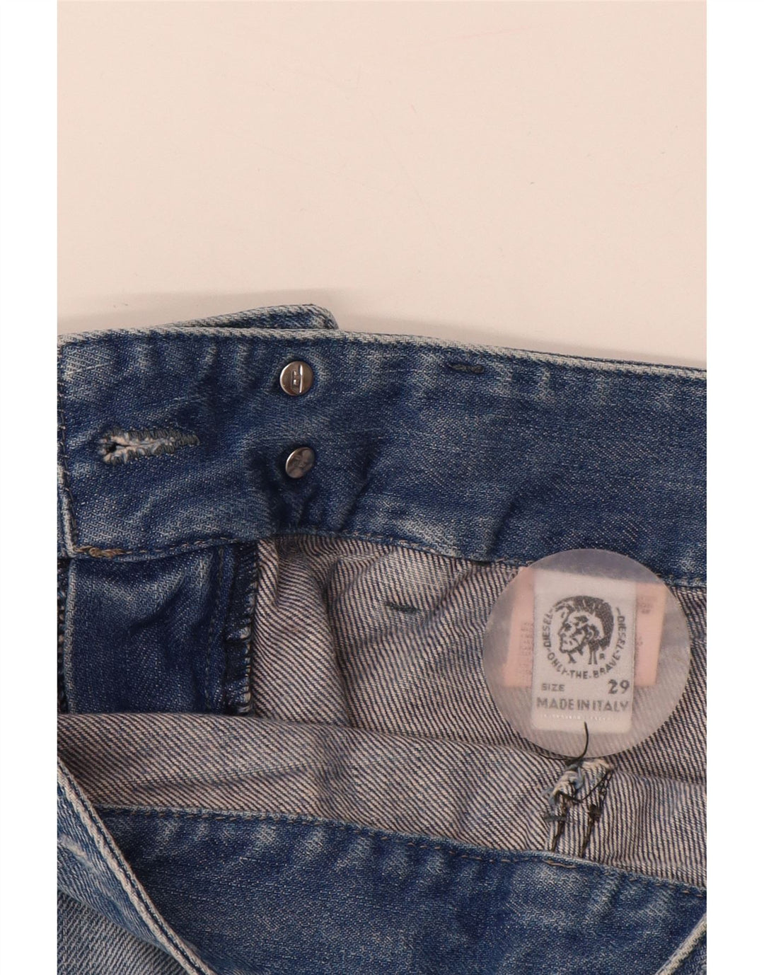 Diesel Distressed Slim Jeans für Damen, W29, L32, blaue Baumwolle