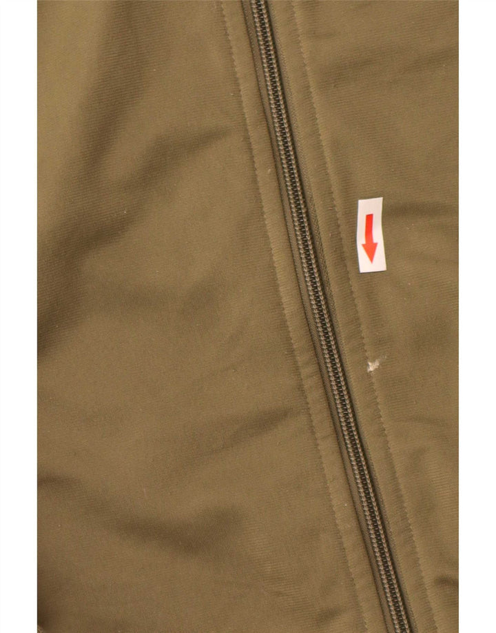 Adidas Herren-Trainingsanzug, Oberteil, Jacke, Mittel, Khaki, Polyester