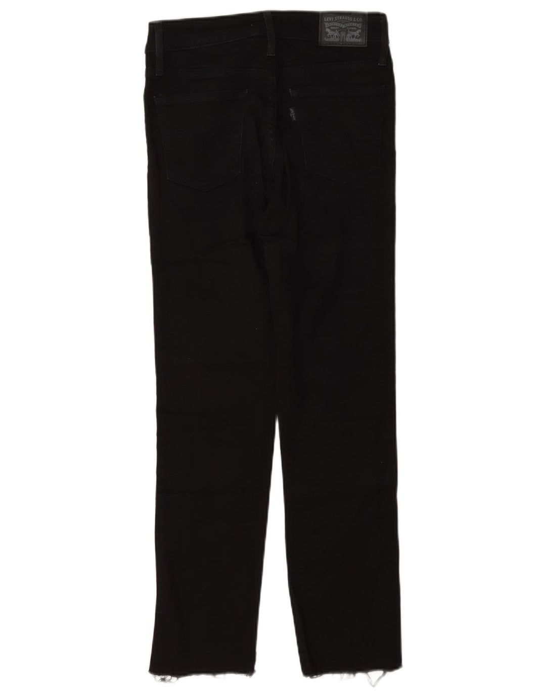Levi's Damen 712 Slim Jeans W25 L27 Schwarze Baumwolle