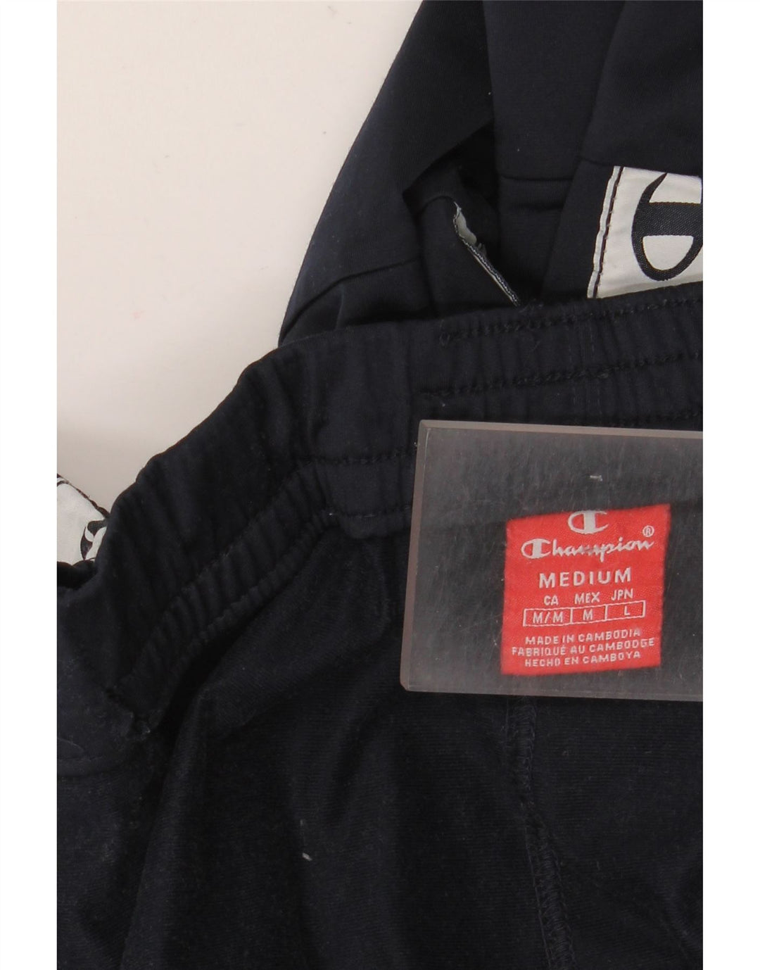 Champion Herren-Trainingshose mit Grafik, mittelgroß, Marineblau, Farbblock