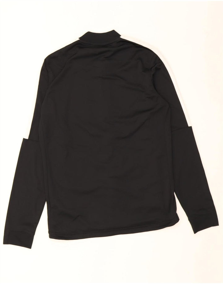 Nike Herren-Dri-Fit-Trainingsanzug-Top-Jacke, mittelschwarzes Farbblock-Polyester